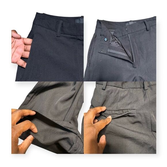 Nili Lotan Shorts Women’s 00 Ezra Wide-Leg Virgin Wool Crepe Black Issue 2609988 - Picture 3 of 9